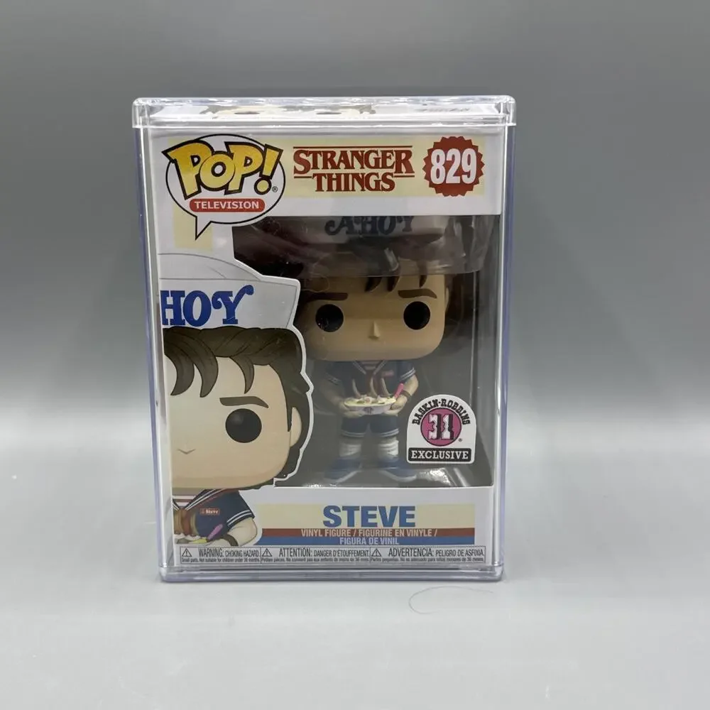 Funko Pop! Television Stranger Things Steve #829 Baskin Robbins Vaulted